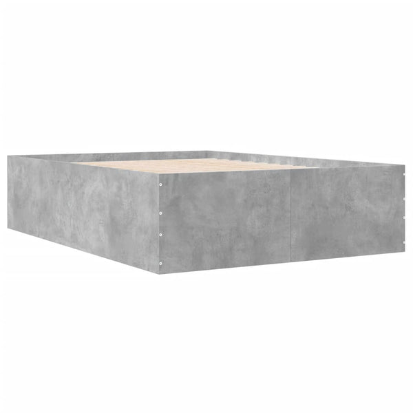 Bettrahmen Hegedus 120x190cm, Betongrau (Holz)