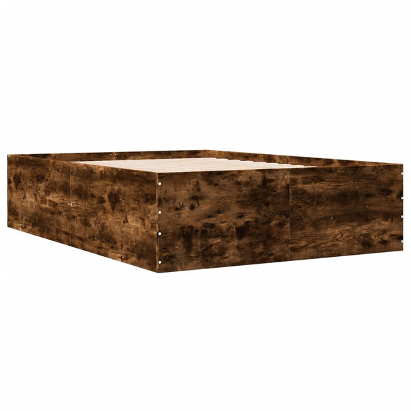 Bettgestell Rauch-Eiche Hegedus 120x190cm (Holz)