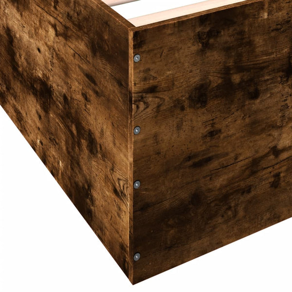 Bettgestell Rauch-Eiche Hegedus 120x190cm (Holz)