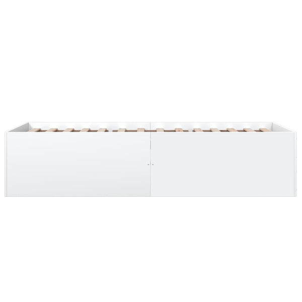 Bettgestell Hegedus 100x200cm, weiß (Holz)