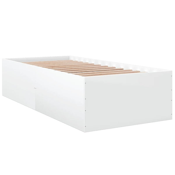 Bettgestell Hegedus 100x200cm, weiß (Holz)