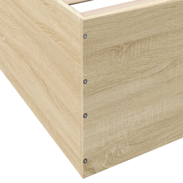 Sonoma Bettrahmen 100x200cm Hegedus (Holz, Eiche)