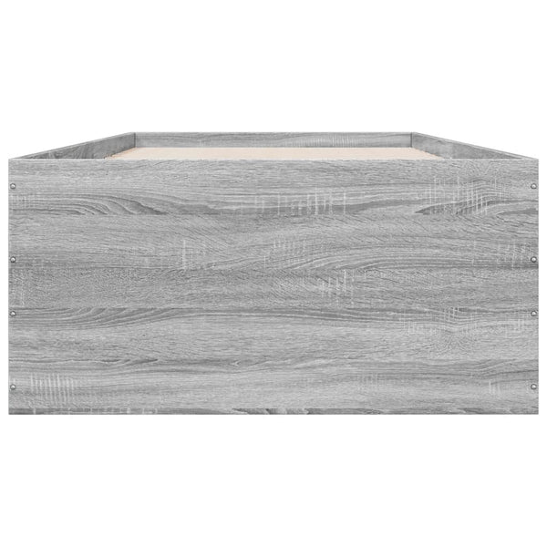 Bettrahmen Hegedus 100x200cm, Grau (Holz)