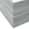 Bettrahmen Hegedus 100x200cm, Grau (Holz)