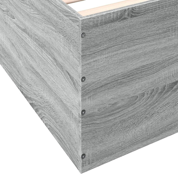 Bettrahmen Hegedus 100x200cm, Grau (Holz)