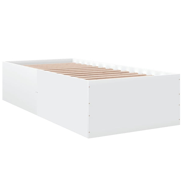 Bettgestell Hegedus 90x200cm, weiß (Holz)