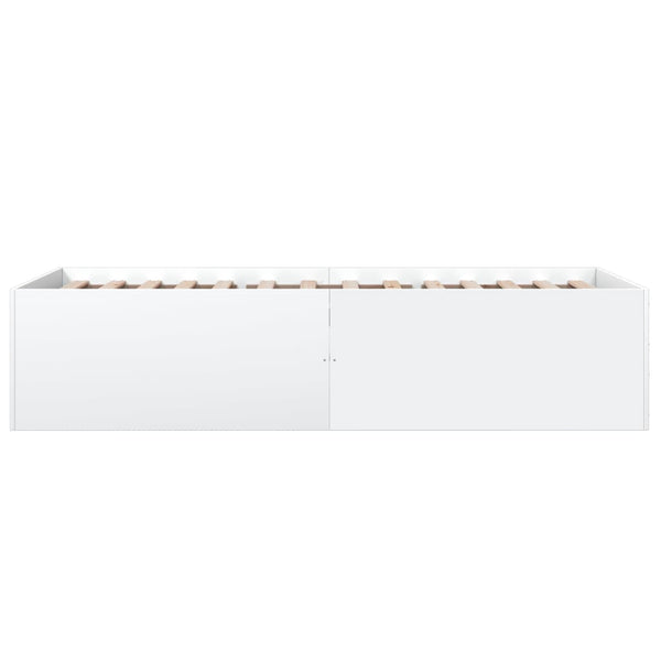 Bettgestell Hegedus 90x200cm, weiß (Holz)