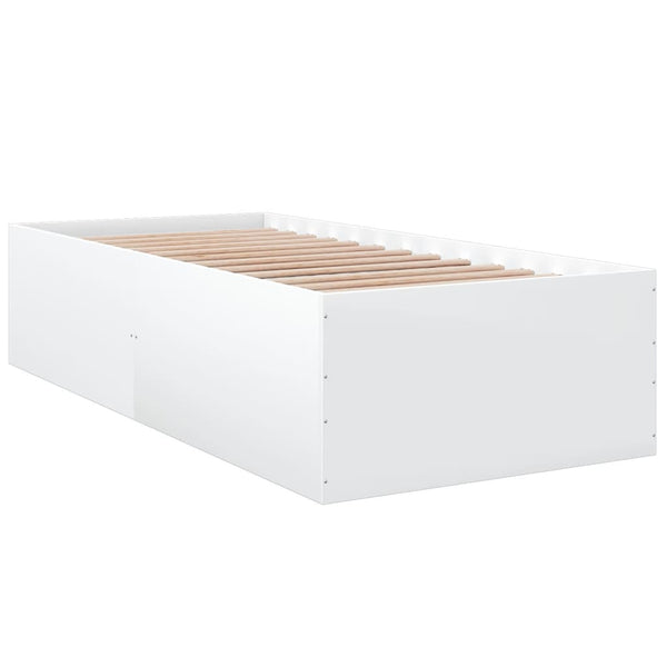 Bettgestell Hegedus 90x200cm, weiß (Holz)