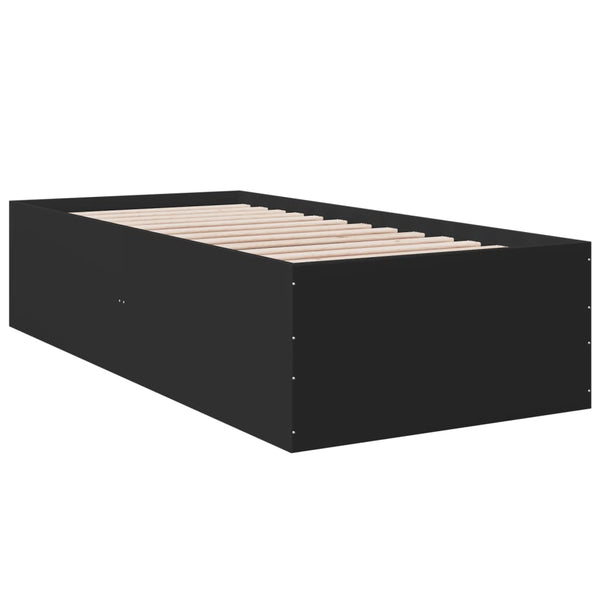Schwarzes Hegedus Bettgestell 90x200cm (Holz)
