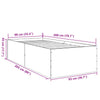 Schwarzes Hegedus Bettgestell 90x200cm (Holz)