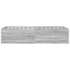 Bettgestell Hegedus 90x200cm grau (Holz)
