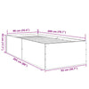 Bettgestell Hegedus 90x200cm grau (Holz)
