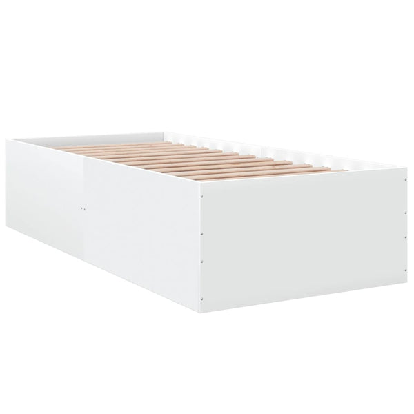 Weißes Holzbettgestell 90x190cm Hegedus