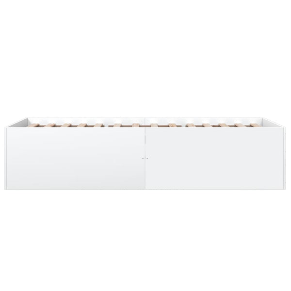Weißes Holzbettgestell 90x190cm Hegedus
