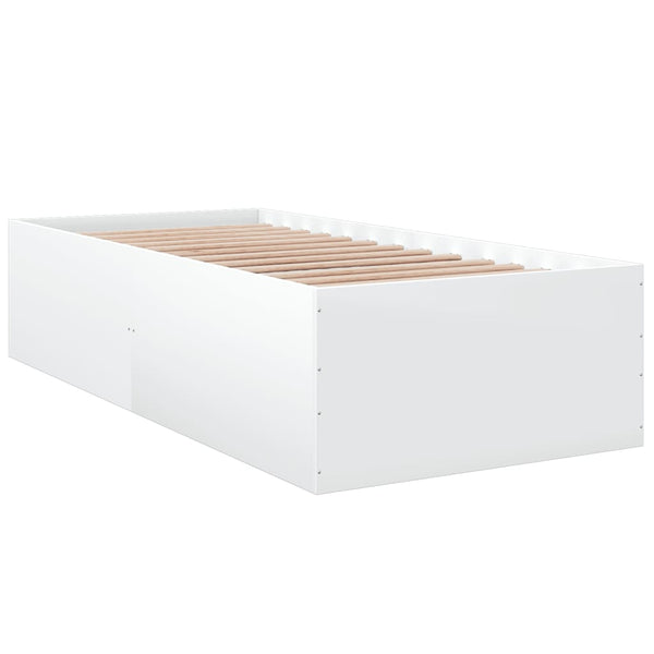 Weißes Holzbettgestell 90x190cm Hegedus