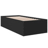 Schwarzes Holzbettgestell Hegedus 90x190cm