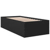 Schwarzes Holzbettgestell Hegedus 90x190cm