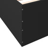 Schwarzes Holzbettgestell Hegedus 90x190cm