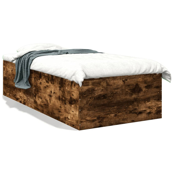 Bettrahmen Hegedus 90x190cm in Rauchereiche (Holz)