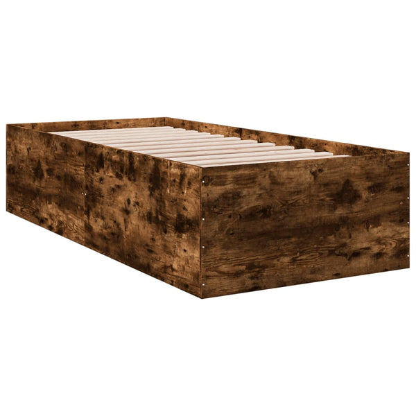 Bettrahmen Hegedus 90x190cm in Rauchereiche (Holz)