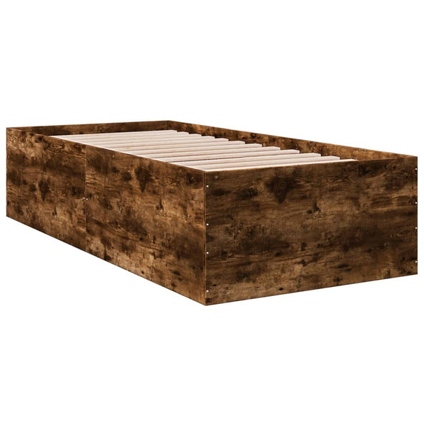 Bettrahmen Hegedus 90x190cm in Rauchereiche (Holz)