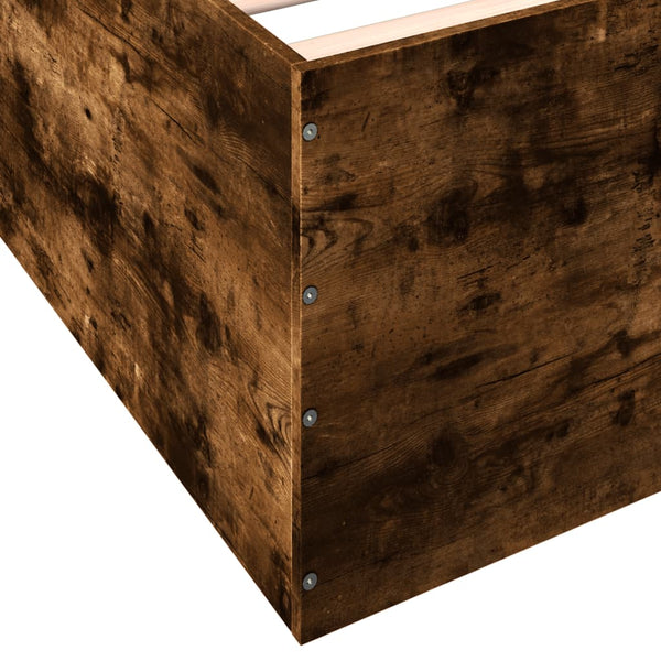 Bettrahmen Hegedus 90x190cm in Rauchereiche (Holz)