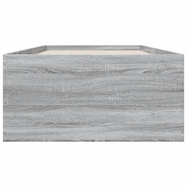 Graues Bettgestell 90x190cm Hegedus (Holz)