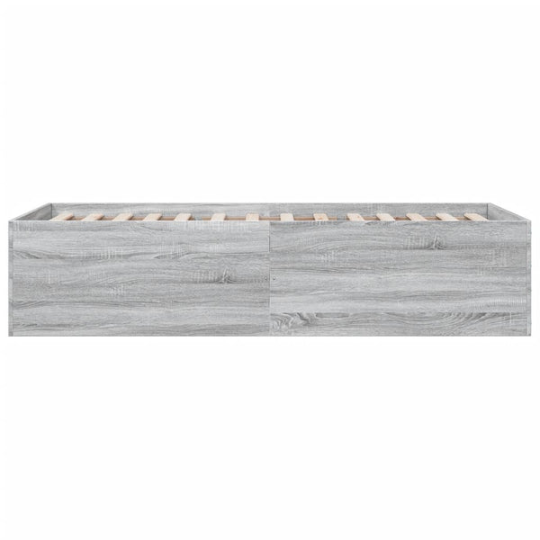 Graues Bettgestell 90x190cm Hegedus (Holz)