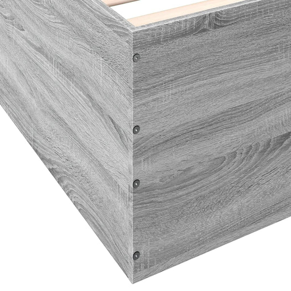 Graues Bettgestell 90x190cm Hegedus (Holz)