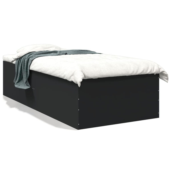 Bettrahmen Hegedus 75x190cm schwarz (Holz)
