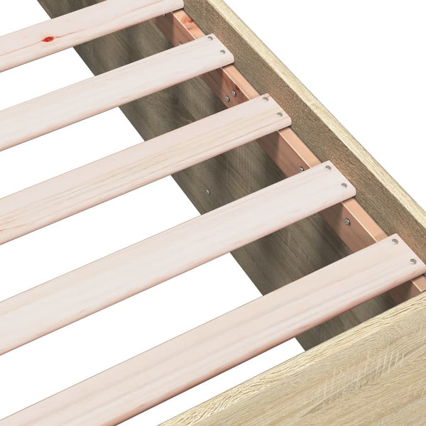 Bettrahmen Hegedus 75x190cm Sonoma-Eiche (Holz)