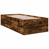 75x190cm Bettgestell Hegedus aus Eiche smoked (Holz)