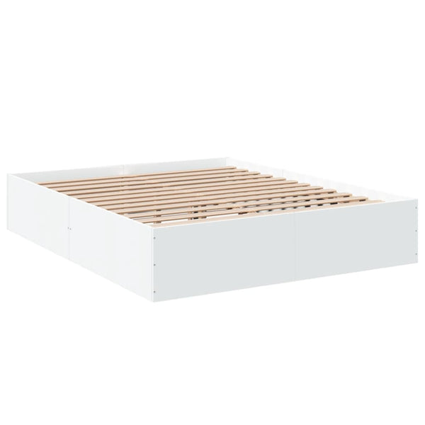 Hegedus weißes Bettgestell 150x200cm (Holz)