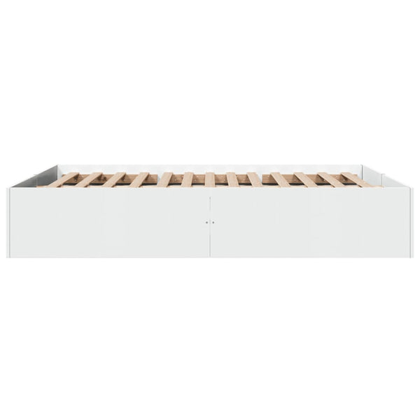 Hegedus weißes Bettgestell 150x200cm (Holz)