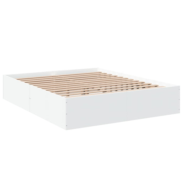Hegedus weißes Bettgestell 150x200cm (Holz)