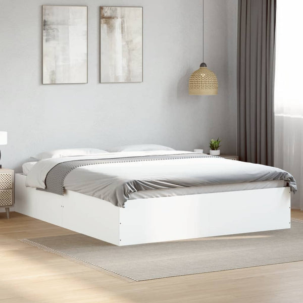 Hegedus weißes Bettgestell 150x200cm (Holz)