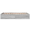 Bettrahmen Hegedus 140x200cm grau (Holz)