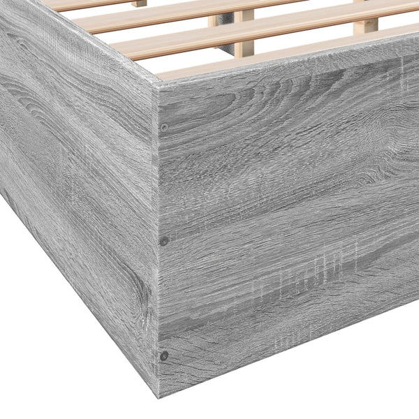 Bettrahmen Hegedus 140x200cm grau (Holz)