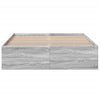 Hegedus graues Bettgestell 135x190cm (Holz)