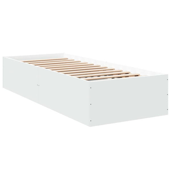 Bettrahmen Hegedus aus weißem Holz 100x200cm