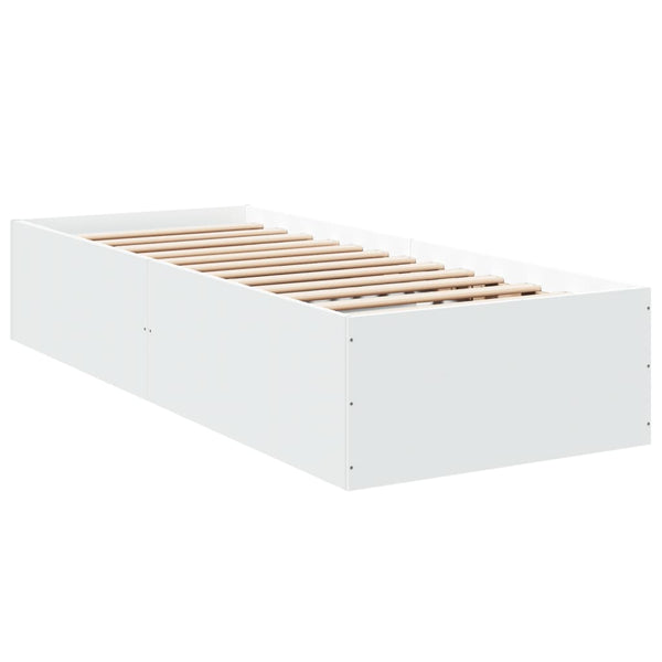 Bettrahmen Hegedus aus weißem Holz 100x200cm