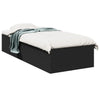 Schwarzes Holzbettgestell Hegedus 100x200cm