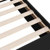 Schwarzes Holzbettgestell Hegedus 100x200cm