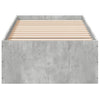 Bettgestell Hegedus 100x200cm (Holz, betongrau)
