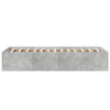 Bettgestell Hegedus 100x200cm (Holz, betongrau)