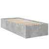 Bettgestell Hegedus 100x200cm (Holz, betongrau)
