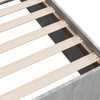 Bettgestell Hegedus 100x200cm (Holz, betongrau)