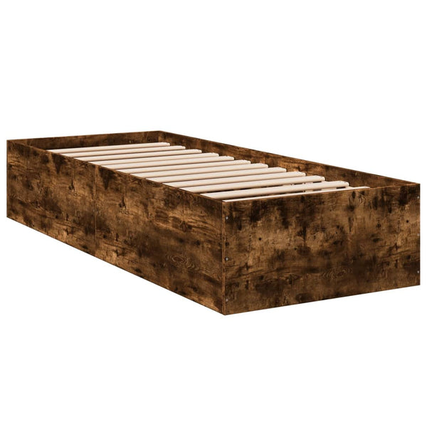 Bettrahmen Hegedus Räuchereiche 100x200cm (Holz)