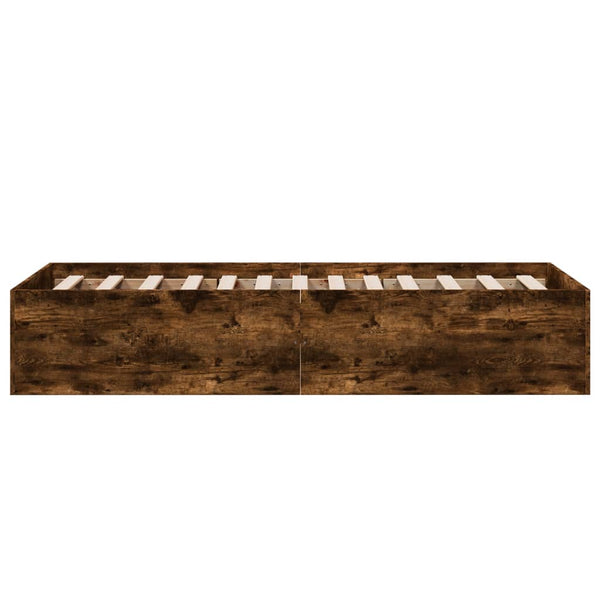 Bettrahmen Hegedus Räuchereiche 100x200cm (Holz)
