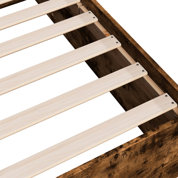 Bettrahmen Hegedus Räuchereiche 100x200cm (Holz)